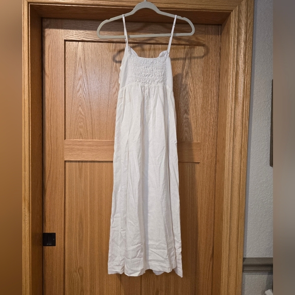 Madewell Double-Tie Cutout Sweetheart Midi Dress white 4 $168 - Picture 8 of 9